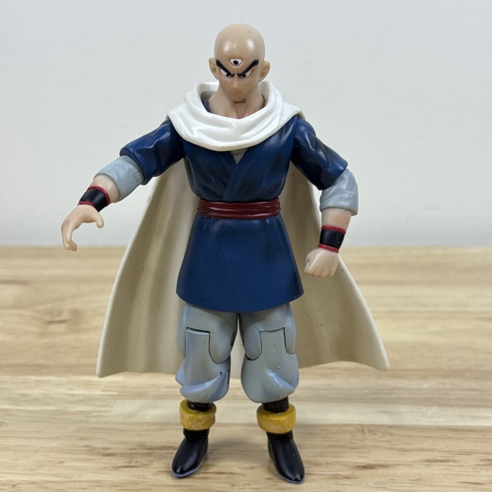 2003 Jakk's Pacific Dragon Ball Z Majin Buu Saga Tien Action Figure W/ Cape